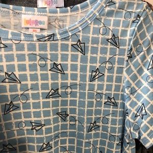 LuLaRoe paper airplane Carly XS